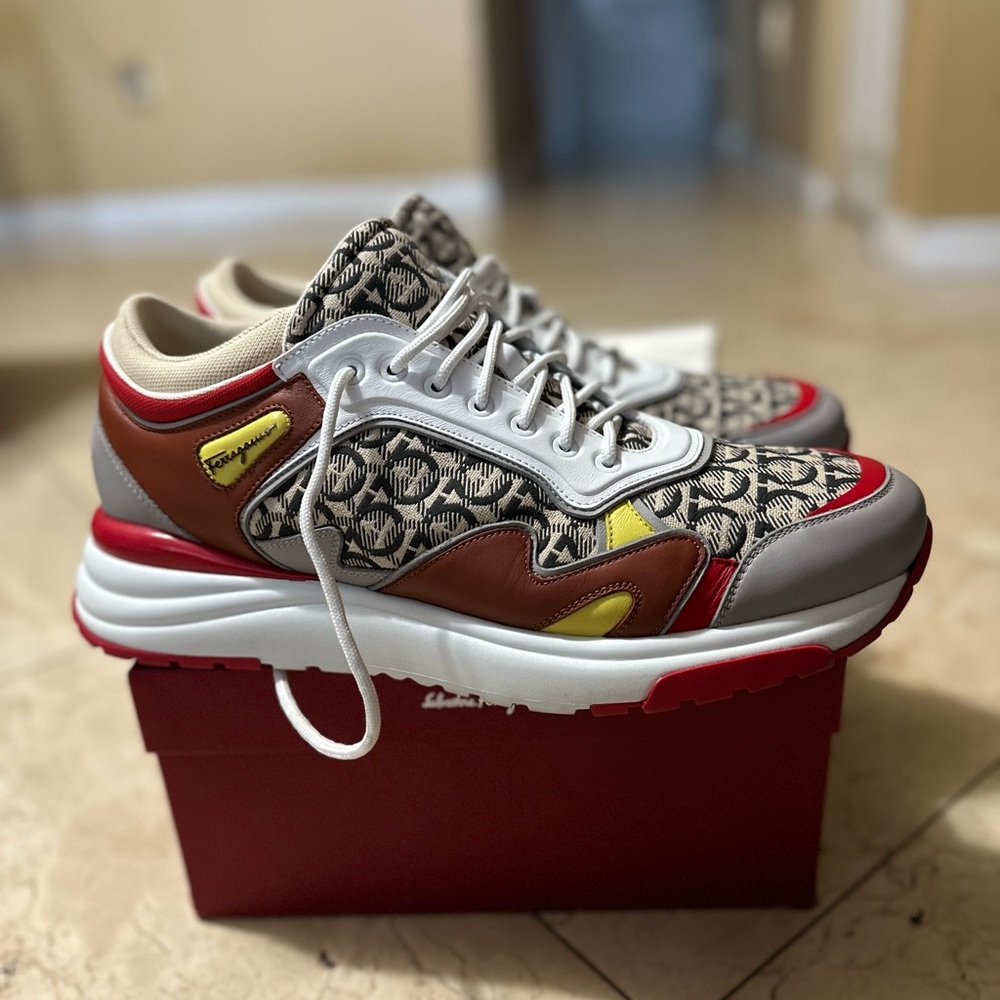 Salvatore Ferragamo multicolor men’s sneakers SIZE 12